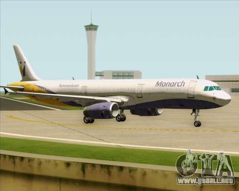 Airbus A321-200 Monarch Airlines para GTA San Andreas