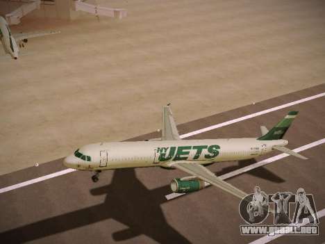 Airbus A321-232 jetBlue NYJets para GTA San Andreas