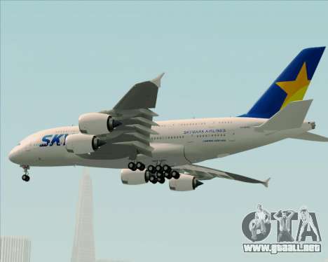 Airbus A380-800 Skymark Airlines para GTA San Andreas