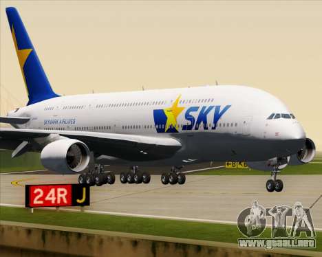 Airbus A380-800 Skymark Airlines para GTA San Andreas