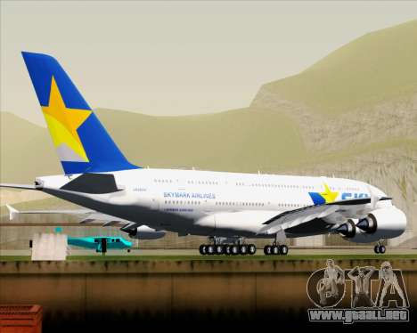 Airbus A380-800 Skymark Airlines para GTA San Andreas