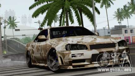 Nissan Skyline R34 para GTA San Andreas