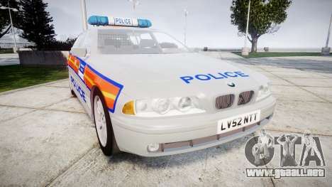 BMW 525i E39 Touring Police [ELS] JSTV para GTA 4