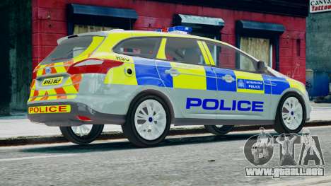 Met Police Ford Focus Estate IRV ELS 8 2013 para GTA 4