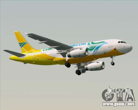 Airbus A319-100 Cebu Pacific Air para GTA San Andreas