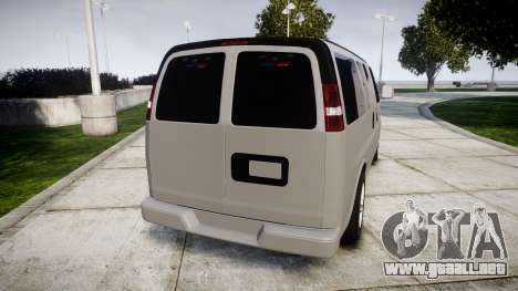 Chevrolet Express 2013 NYPD [ELS] unmarked para GTA 4