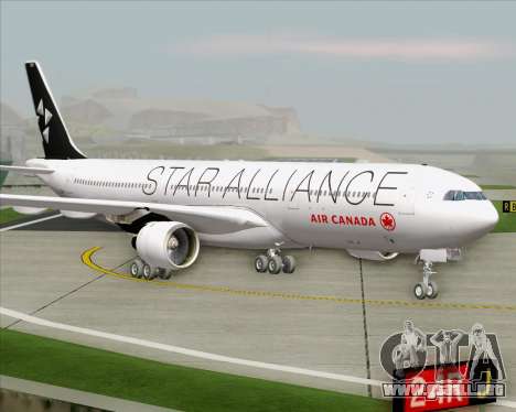 Airbus A330-300 Air Canada Star Alliance Livery para GTA San Andreas