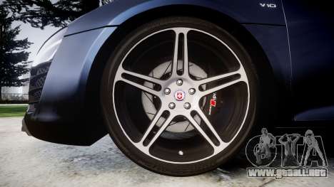 Audi R8 plus 2013 HRE rims para GTA 4