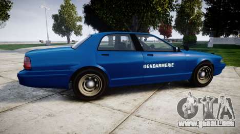 GTA V Vapid Police Cruiser Gendarmerie2 para GTA 4