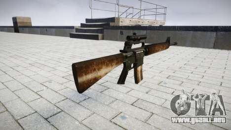 El rifle M16A2 [óptica] polvo para GTA 4