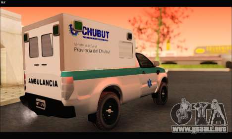 Ford Ranger 2013 Ambulancia Chubut para GTA San Andreas