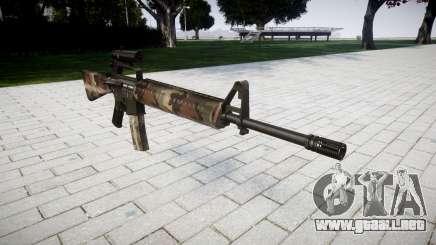 El rifle M16A2 [óptica] erdl para GTA 4