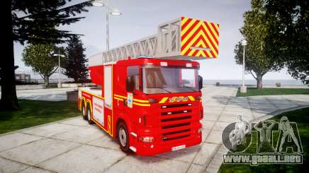 Scania R580 Marseille Fireladder [ELS] para GTA 4