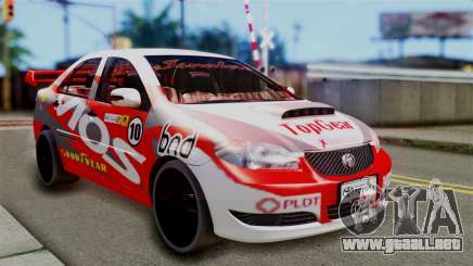 Toyota Vios TRD Racing v2 para GTA San Andreas