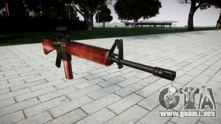 El rifle M16A2 [óptica] rojo para GTA 4