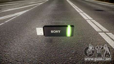 Unidad flash USB de Sony verde para GTA 4
