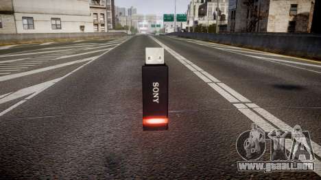 Unidad flash USB de Sony roja para GTA 4