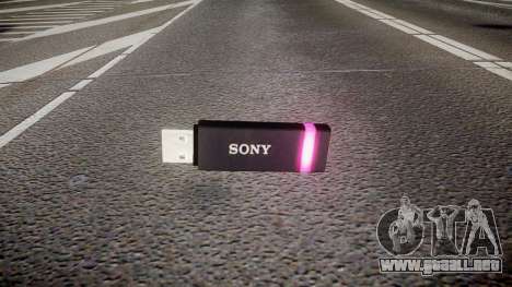 Unidad flash USB de Sony púrpura para GTA 4