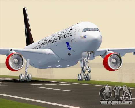 Airbus A330-300 SAS Star Alliance Livery para GTA San Andreas