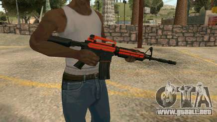 Orange M4A1 para GTA San Andreas