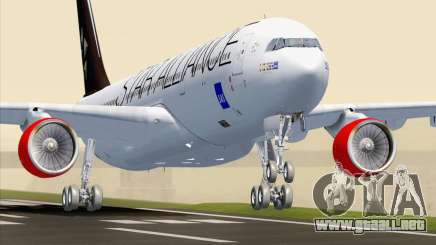 Airbus A330-300 SAS Star Alliance Livery para GTA San Andreas