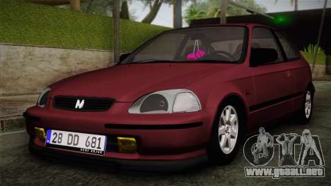 Honda Civic 1.4i S TMC para GTA San Andreas