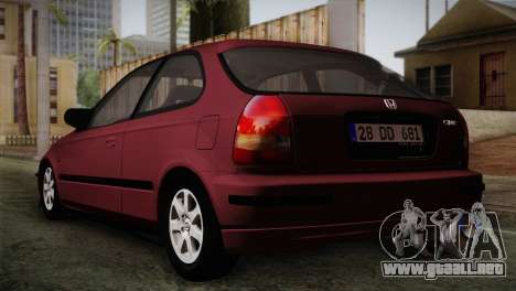 Honda Civic 1.4i S TMC para GTA San Andreas