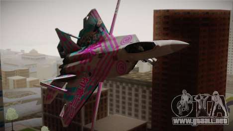 F-22 Raptor Hatsune Miku para GTA San Andreas