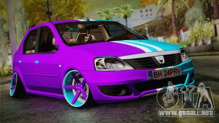 Dacia Logan Purple-Blue para GTA San Andreas