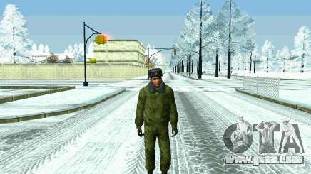 Pak militar de la Federación de rusia en el invierno de uniformes para GTA San Andreas