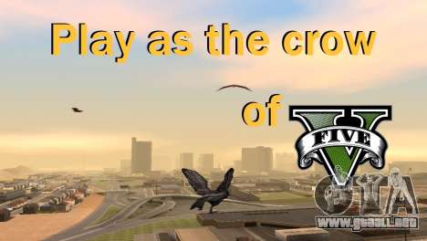 La posibilidad de GTA V para jugar a los pájaros para GTA San Andreas