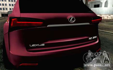 Lexus NX 200T v3 para GTA San Andreas