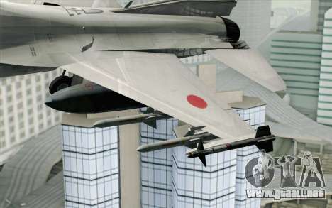 Mitsubishi F-2 Blue JASDF Skin para GTA San Andreas