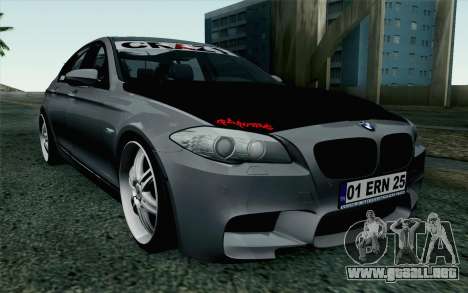 BMW 535i 2011 para GTA San Andreas