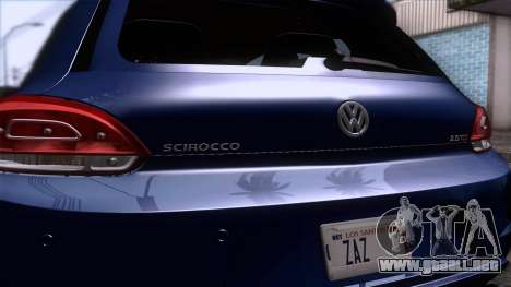 Volkswagen Scirocco GT 2009 para GTA San Andreas