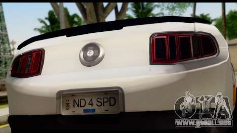 Ford Mustang 2010 Cobra Jet para GTA San Andreas