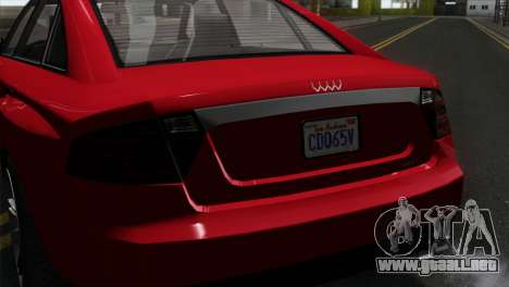 GTA 5 Obey Tailgater para GTA San Andreas