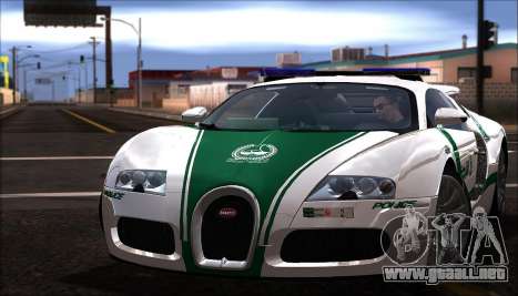 Bugatti Veyron 16.4 La Policía De Dubai 2009 para GTA San Andreas