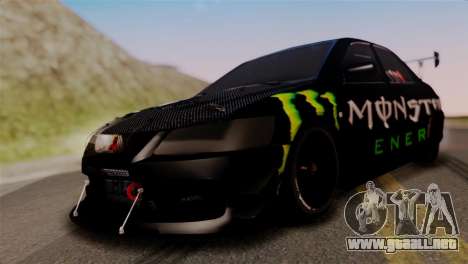 Mitsubishi Lancer Evo IX Monster Energy para GTA San Andreas