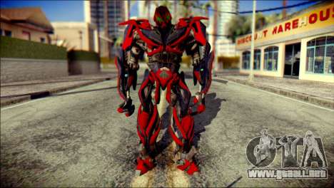 Stinger Skin from Transformers para GTA San Andreas