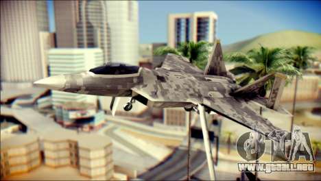 F-22 Raptor Digital Camo para GTA San Andreas