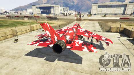 GTA 5 Hydra red camouflage