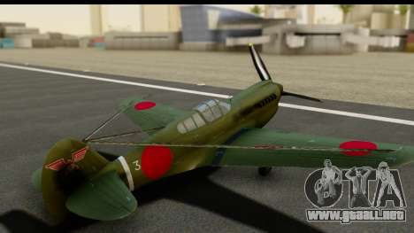 P-40E Kittyhawk IJAAF para GTA San Andreas