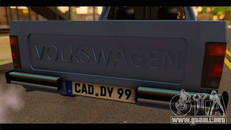 Volkswagen Caddy Mk1 Stock para GTA San Andreas