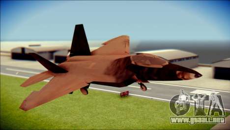 F-22 Raptor G1 Starscream para GTA San Andreas