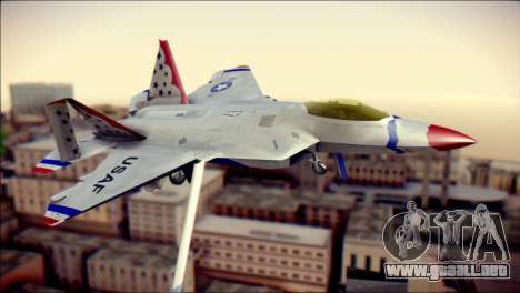 F-22 Raptor Thunderbirds para GTA San Andreas