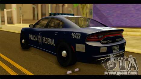 Dodge Charger 2015 Mexican Police para GTA San Andreas