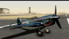 P-40E Kittyhawk US Navy para GTA San Andreas
