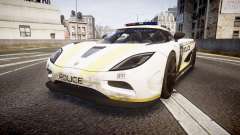 Koenigsegg Agera 2013 Police [EPM] v1.1 PJ2 para GTA 4