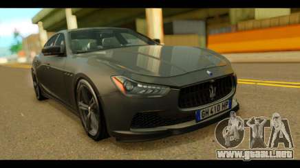 Maserati Ghibli S 2014 v1.0 EU Plate para GTA San Andreas